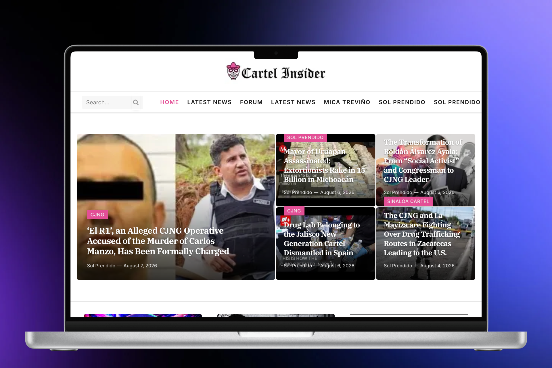 Cartel Insider  – Automated Mexican Cartel News Blog